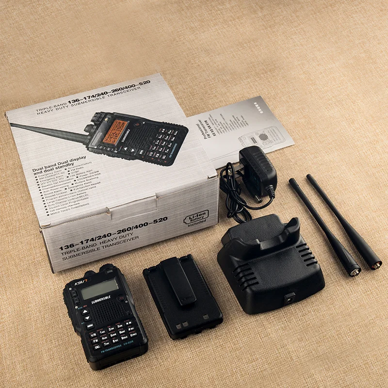 MINI VHF UHF Transceiver Waterproof Two Way FM Radio Long Range Portable Radios Walkie Talkie