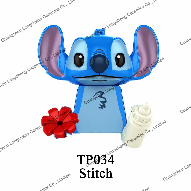 Tp1005 Famous Cartoon Character Stitch Angie Angel Mini Building Block ...