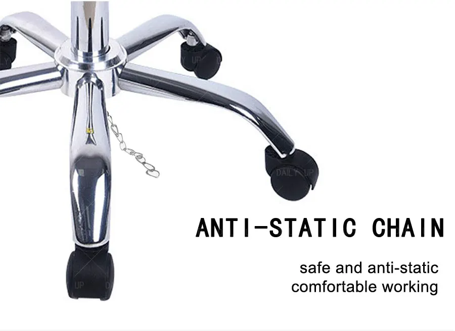 Adjustable PU Seat Workshop Stool With Wheels And Frosted Seat Breathable Swivel Hospital Stool For Laboratory Factory Office