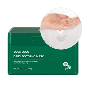 Advanced Centella Asiatica Hyaluronic Acid Facial Sheet Mask Herbal Soothing Remove Acne Hydration & Skin Recovery Therapy