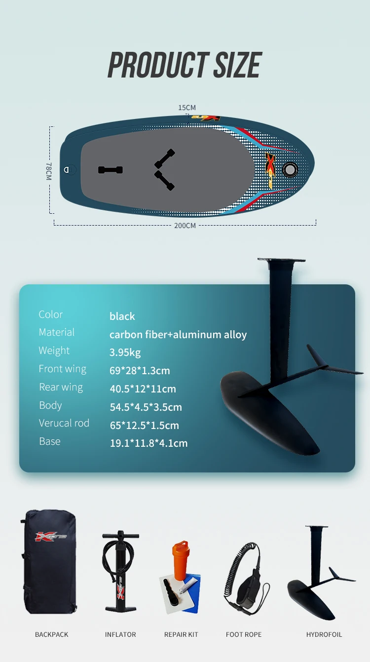 Zebec Kxone 2022 Hot Selling Wing Foil Inflatable Board Hydrofoil Kite