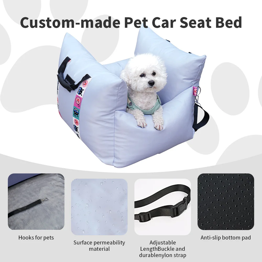 Wholesale customized portable dog car booster seat bed supplier