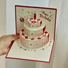 Birthday cake style, comes with 1 envelope