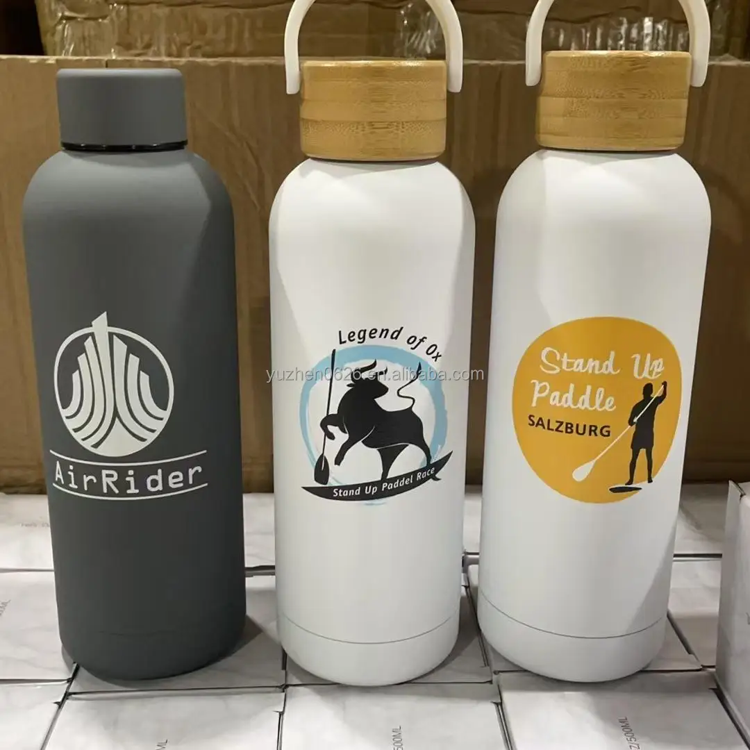 Customized Logo Reusable Gym Sport Metal Bottles Stainless Steel Vacuum ...