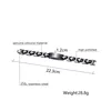 22.3cm black curved card