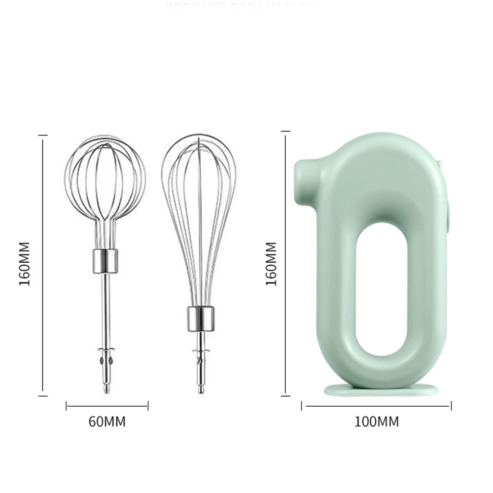 2021 New Wireless Portable Food Blender 4 Speeds High Power Dough Blender Egg Beater Hand Mixer Wireless Electric Egg Whisk