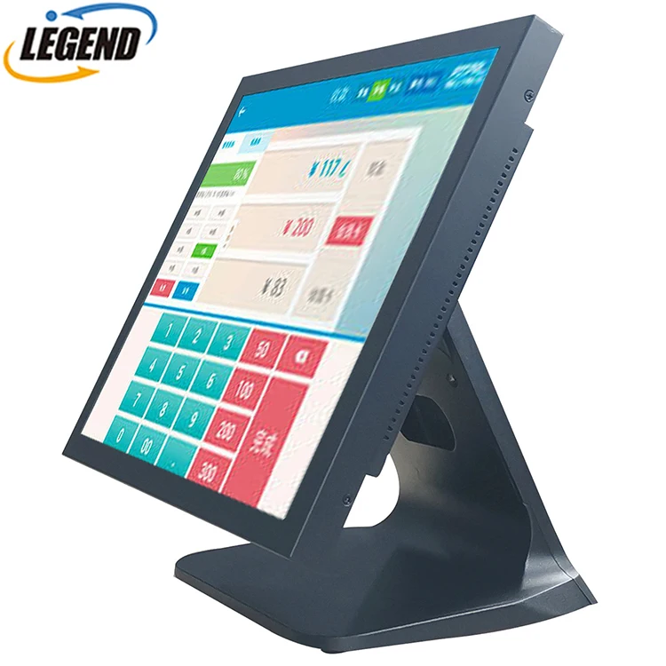AIO170 Metal 17 Inch Retail Monoblock POS Cashier Point of Sale Machine Pos Computer with Resistive Touchscreen