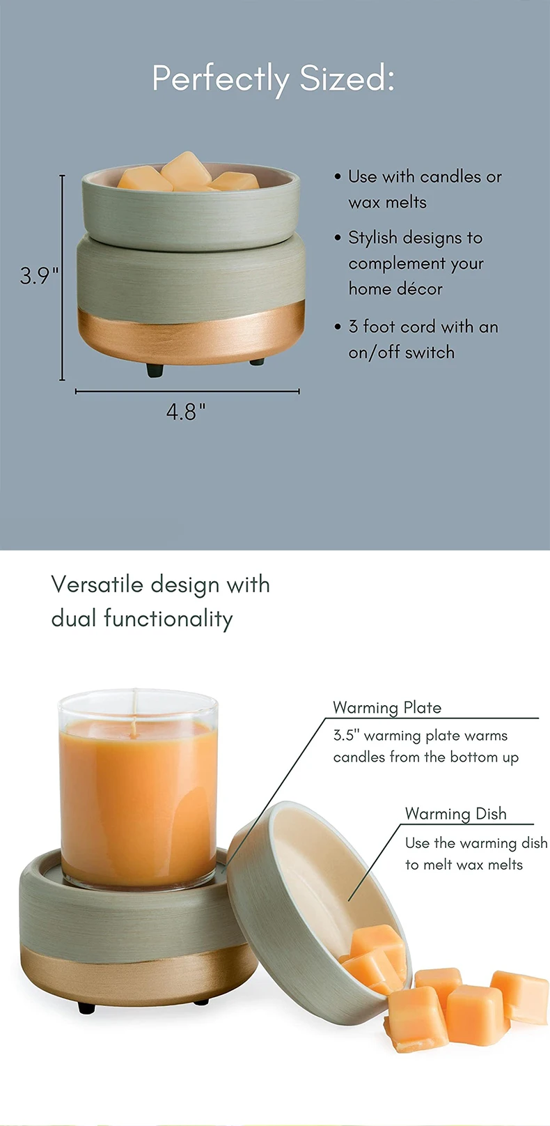 Hot Sales Electric Ceramic Wax Melt Candle Warmer Buy Electric Wax