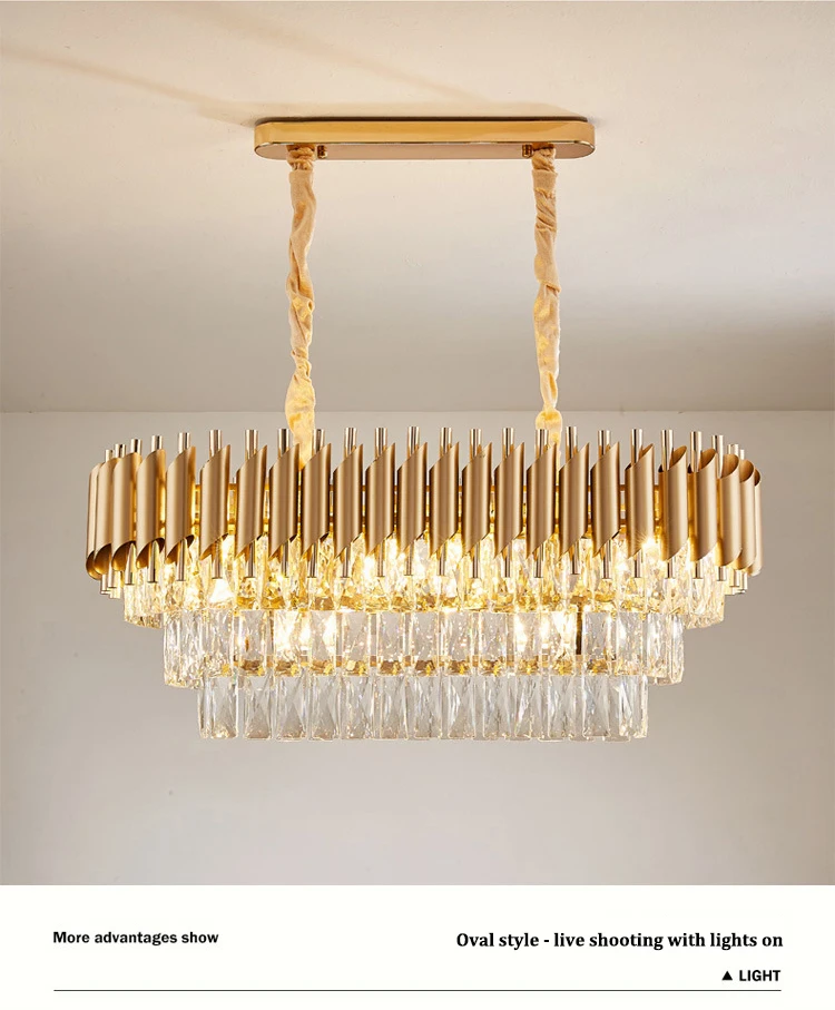Project case easy to install modern fancy living room hotel lobby chandelier