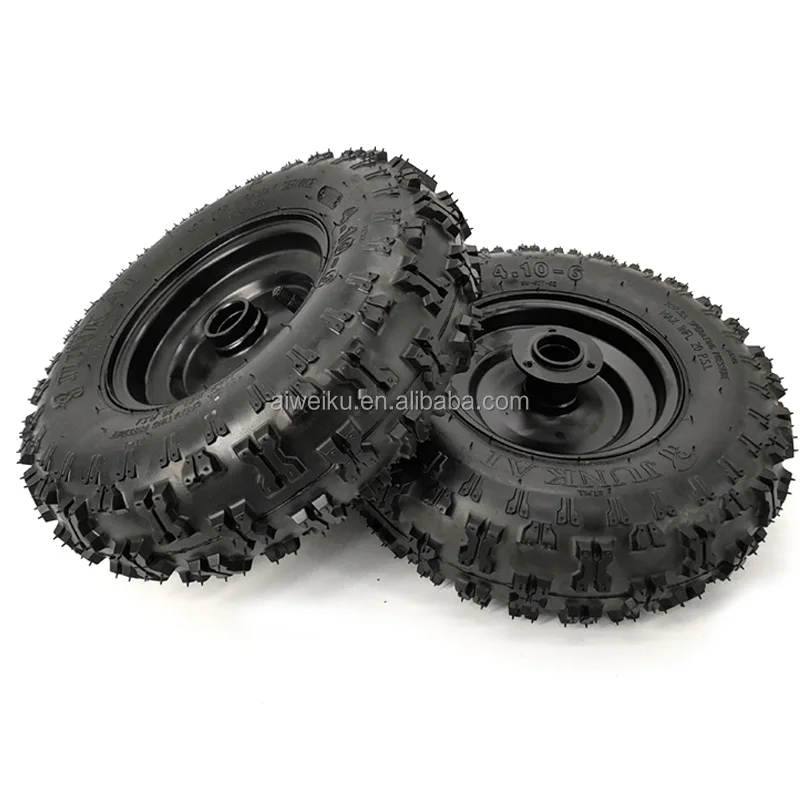 4.10-6  Wheels Tire  and Rim Fit  49cc 2 Stroke Mini Kids ATV Quad