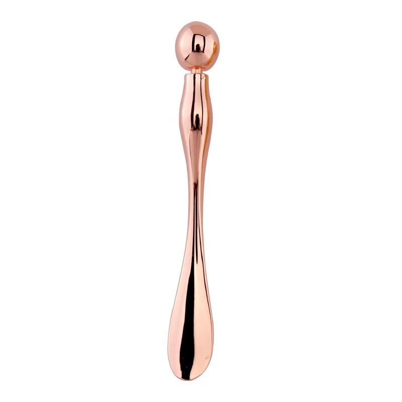 Kosmetik-Spatel Aus Zinklegierung – Golden, 7,5 Cm, Für Cremes & Make-up