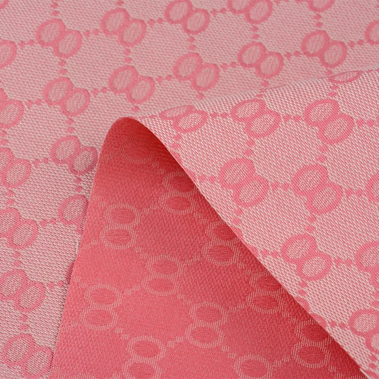 In Stock 5 Colors Eight Word Numbers Polyester Cotton Woven Shoe Jacquard Fabric for Bags Clothing