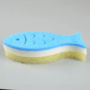 Fish Sponge Kitchen  Cute Animal Cleaning Sponge Sponges to Wash Dishes