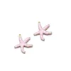 23*20mm gold Starfish double-sided pink
