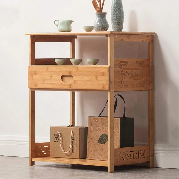 Кофейный столик, диван, бамбуковый боковой столик, домашний будильник, прикроватный столик для гостиной, балкона, квадратный