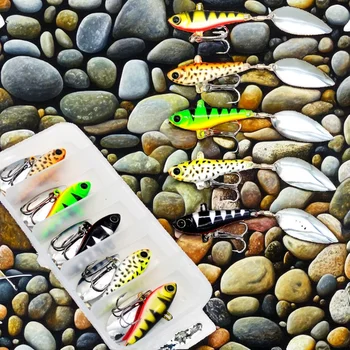 20gVIB PVC Artificial Hard Bait Lure for River Lake Stream Sea & Freshwater Fishing Gear with Glitter Bearing Swivel – Hard Lure – view 3