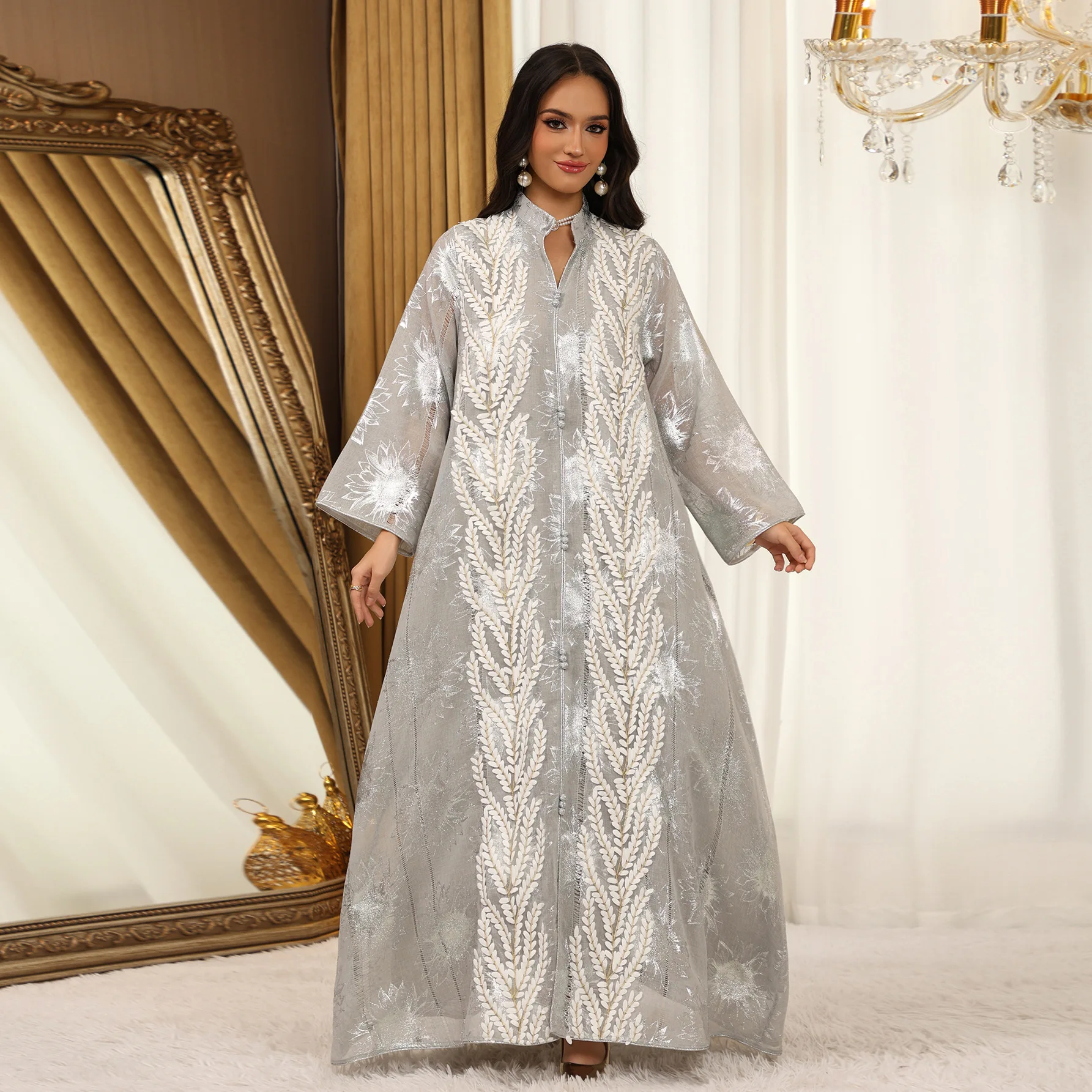 arabic dress female Delicate Embroidery Dubai Kaftan Abaya – Maxim Creation Dubai Kaftans Marwa Fashion Designer Islamic Kaftan
