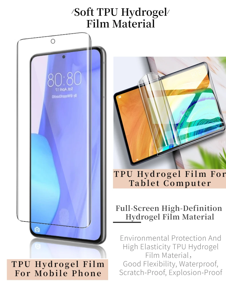 Tpu High Transparency Thermoplastic Polyurethane Film With Glue And Pet ...