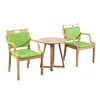 A dining table set (one table and two chairs)