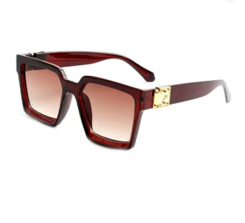 Trendy Luxury Sunglasses Millionair Gafas De Lujo Large Frame Square Pc Men and Women Sh aperçu 11