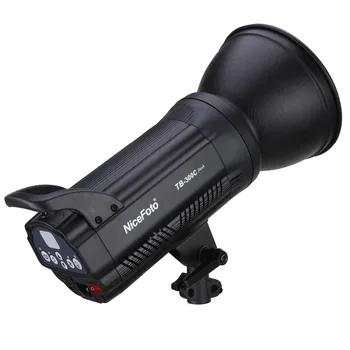 NiceFoto TB-300C 300W Studio Flash Light Fast Recycle Time Touch-type Control Panel Indoor Lighting Photographic Equipment
