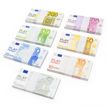 100PCS Props Money Toys, Realistic Paper Banknotes for Party Movie Video, Joss Money, Joss Paper EURO