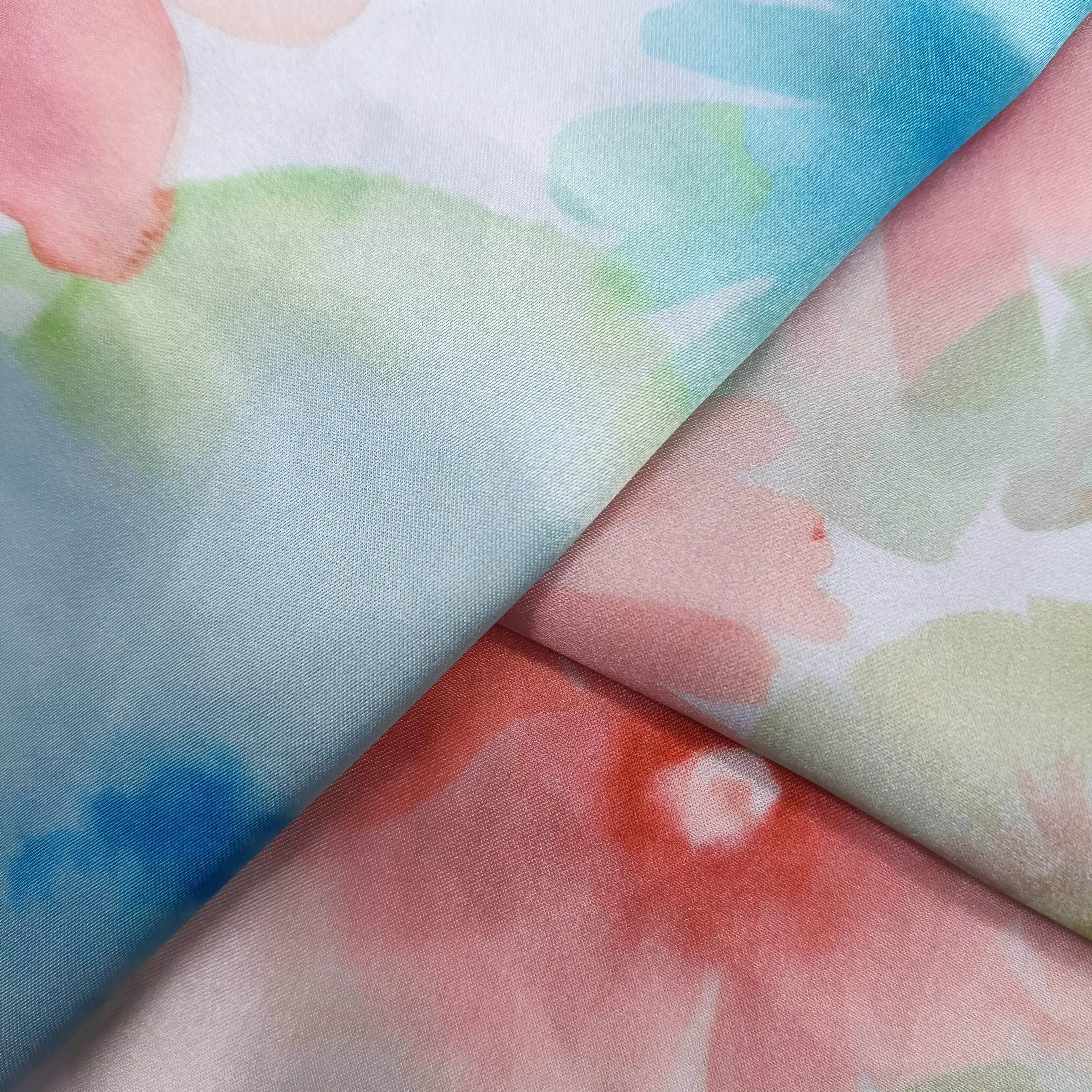 Digitally Printed Soft Satin Silk for Effortless Elegance