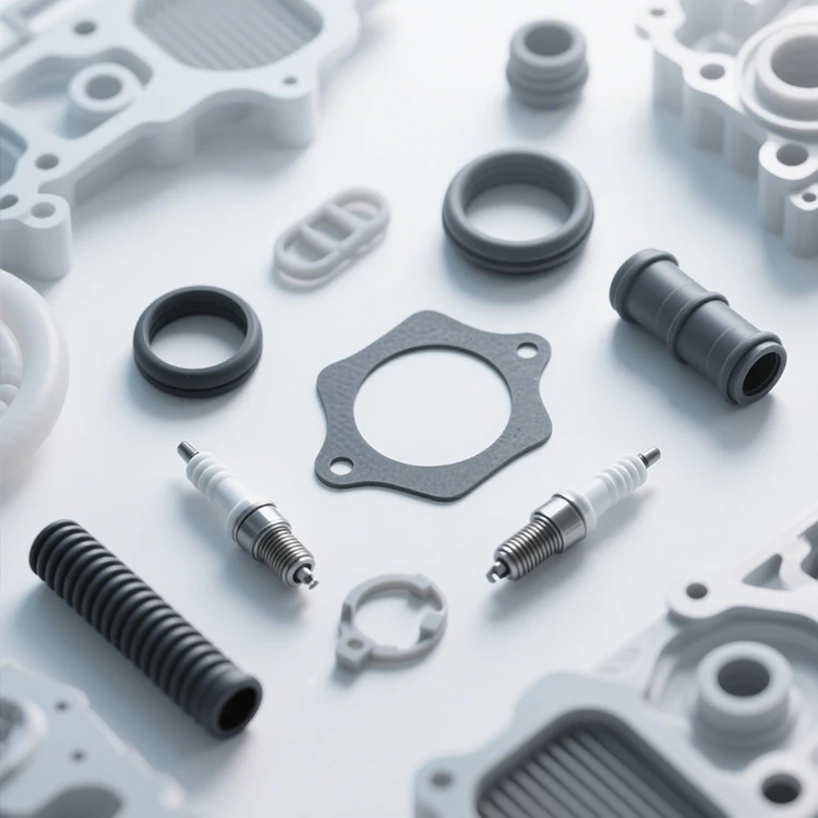 Premium Long-Lasting Silicone Rubber Gaskets for Automotive Engines Heat-Resistant and Oil-Resistant