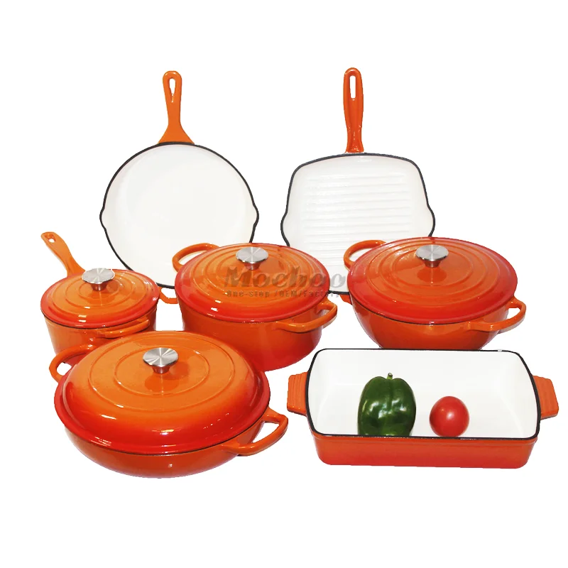 Cheap Price Modern 7-Piece Cast Iron Cookware Set for Kitchen