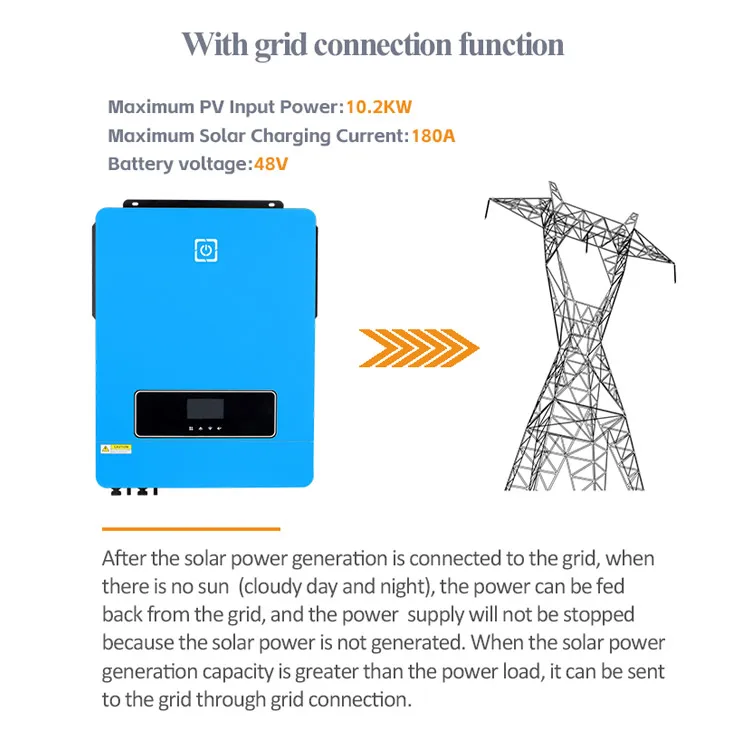 OEM All in One Solar Charge Controller Mppt Offgrid Smart Regulator Voltronic Hybrid Inverter