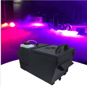 Topflashstar 1500W  Low Fog Machine Water Base Liquid Low Lying Smoke Machine Dj Equipment  For Wedding Party Club