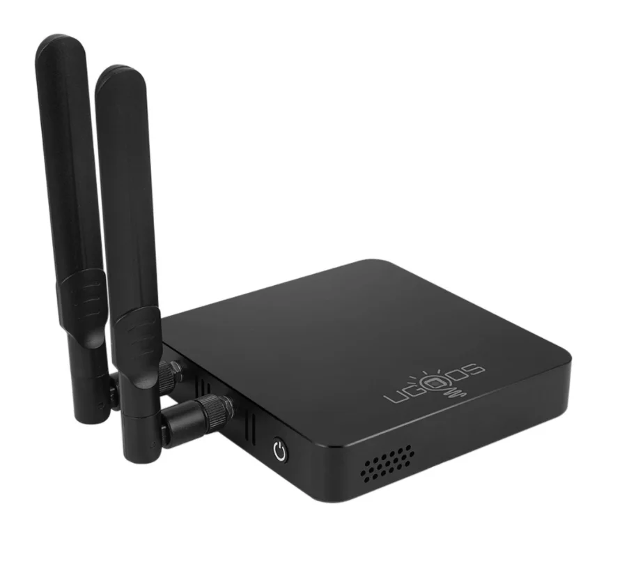Latest WIFI 6 Ugoos Am6b Plus Amlogic S922X-J Smart Android 9.0 DDR4 4GB 32GB AM6 Plus Dual Band Wifi 1000lan Tv Box