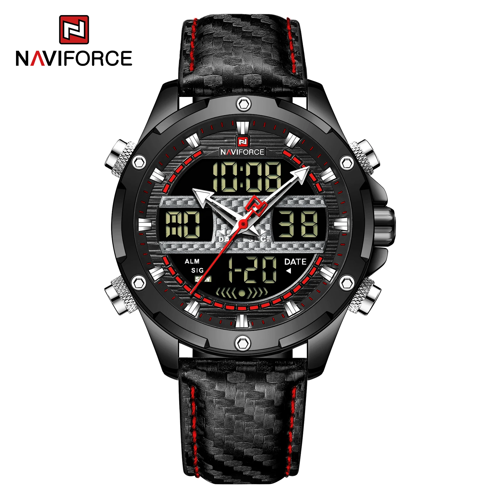 2022 Naviforce Multifunction Sports Watch Waterproof Hot Sale Watch Men Wristwatches for Men Luxury High Quality Quartz Watches
