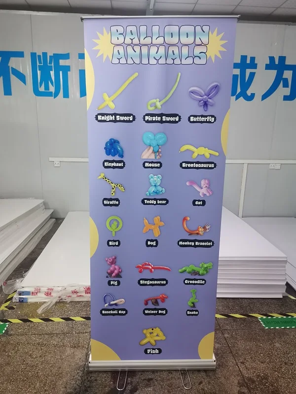 Fast Shipping Roll up Banner 200cm Poster Display Stand Luxury Rollup Stand Large Base Rollup Banner Stand