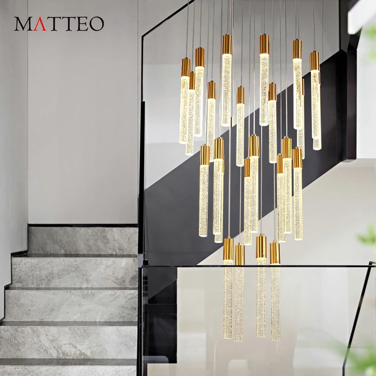 Высококлассная Современная хрустальная линейная люстра большие торговые центры отелей роскошное внутреннее освещение виллы 3000K подвесная установка