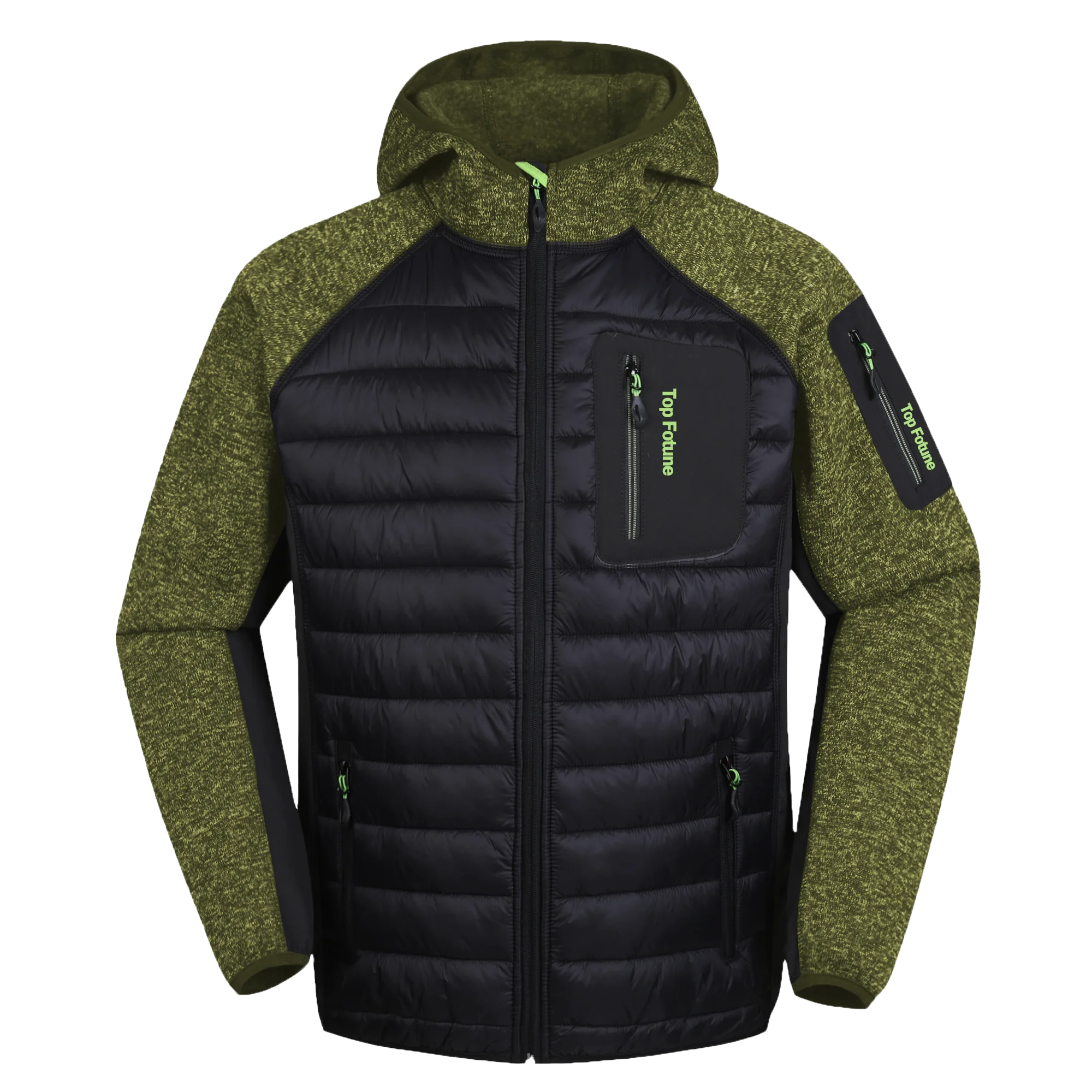 Custom Fit Style Fleece Coat Men's Padded Nylon Jackets Winter Fashionable Street Winter Soft Puffer Down Sportswear Jacket