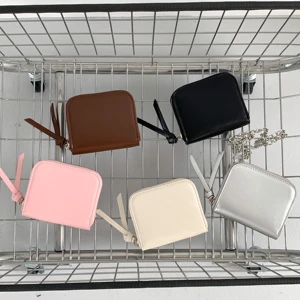 Fashion Classic PU Leather Shoulder Bag New Design Simple Mini Chain Bag Small square Mini Bags for Girls