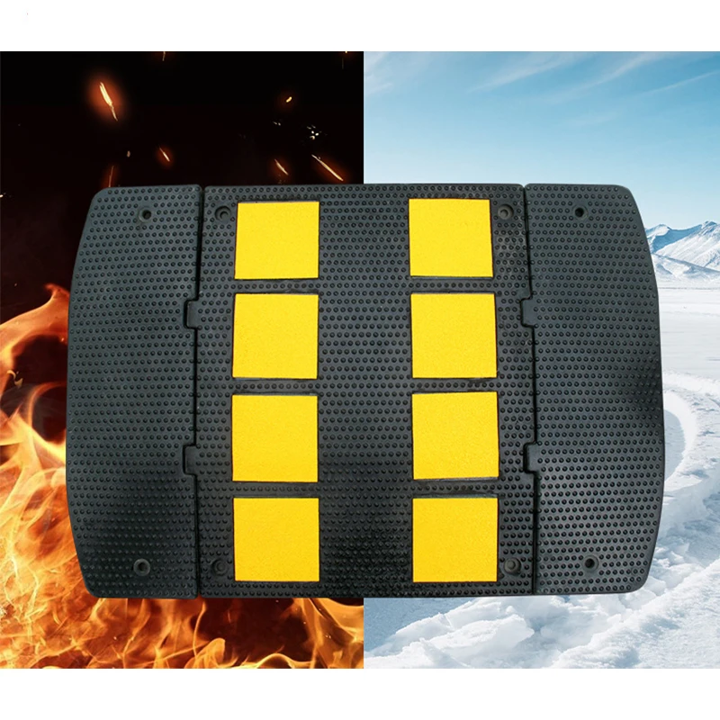 Factory Price Roadway Safety Rubber 500*600*50Mm Speed Bump Road supplier