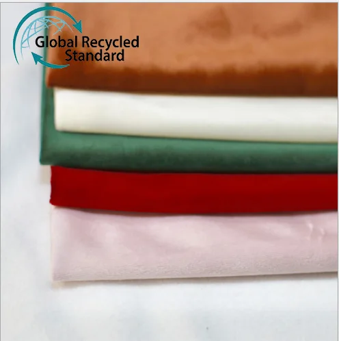 China direct factory recycled velvet  fabric for Muslim suit
