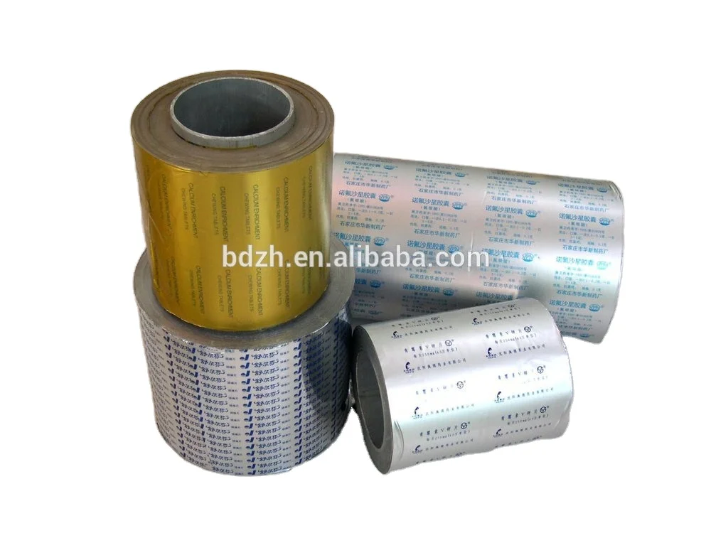 Печать на заказ 20mic OPA/AL/PVC PTP алюминиевая фольга термогерметизирующая для ПВХ блистера