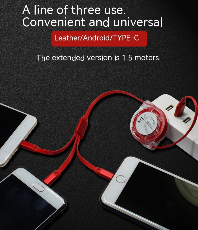 data cable 3-in-1 multi-cell phone