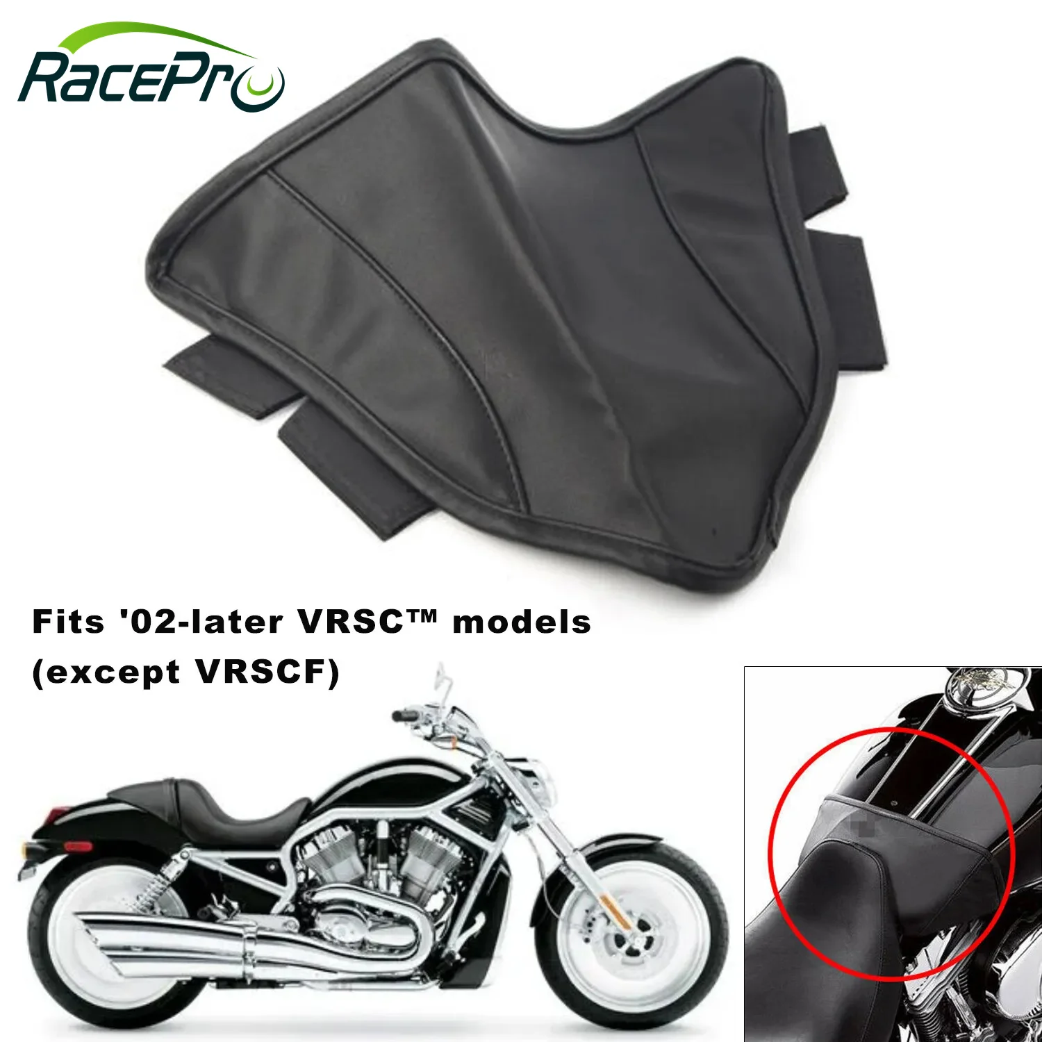 RACEPRO Motorcycle Air Box Cover Gas Fuel Tank Shield Bra for Harley Davidson V-Rod VRSC 2002-up Night Rod
