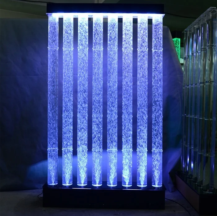 室内装飾LED輝く水族館水バブルコラム壁ランプルーム仕切りスクリーン