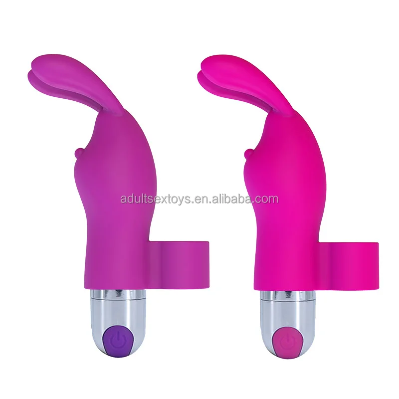 2 in 1 Rechargeable Rabbit Bullet Vibrator With 10 Powerful Vibration Waterproof Magic Finger Vibrator