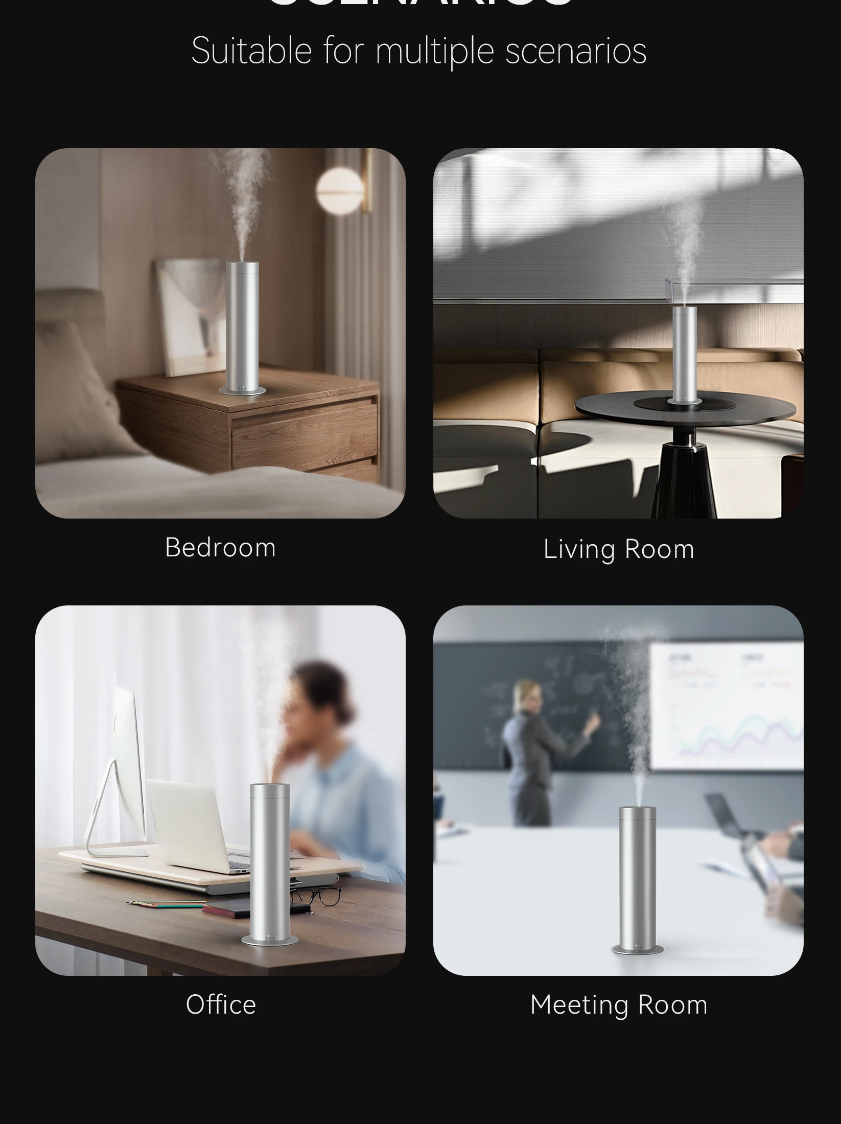 Luxury Hotel Collection Studio Scent Diffuser Silver Black Cylindrical ...