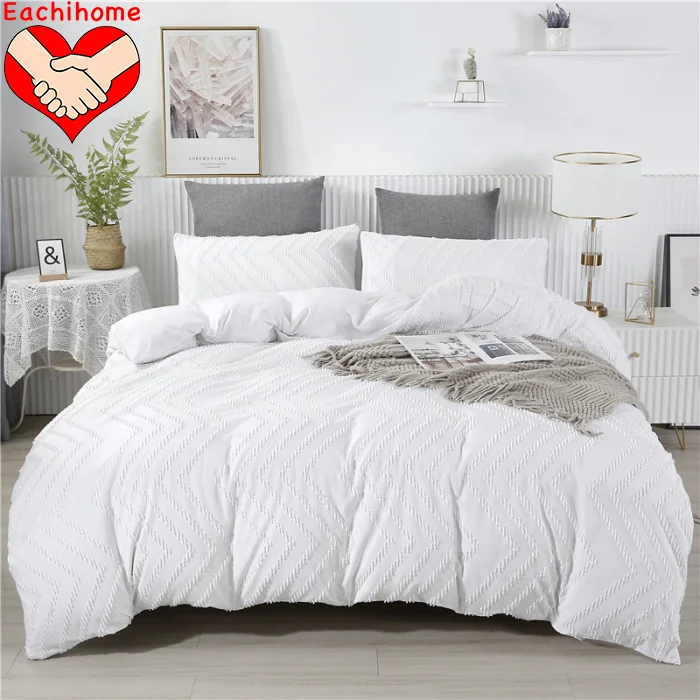 tufted jacquard duvet set