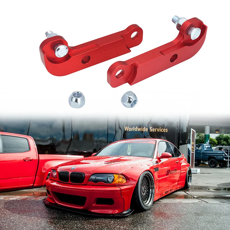 Drift Lock Kit Adapter – BMW E46 M3 – Red, Aluminum, 25-30% More Turn Angle