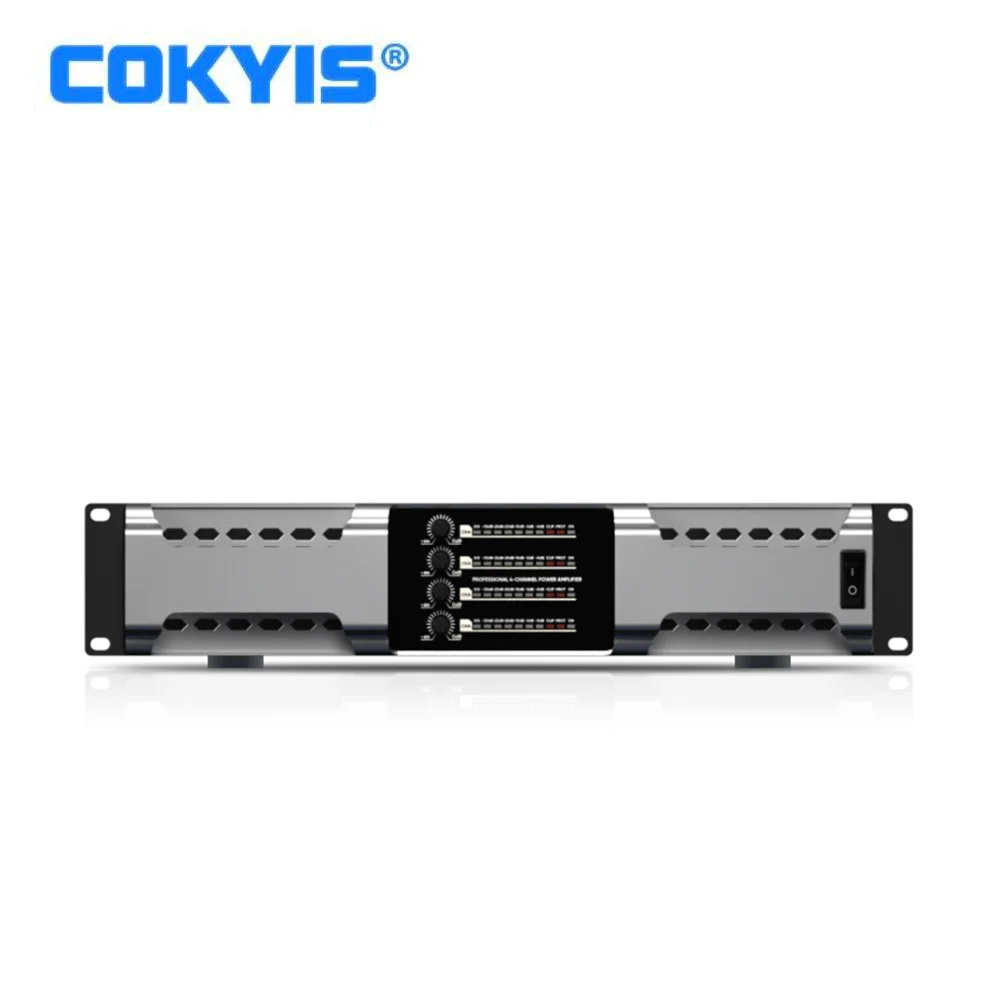 800 Вт * 4 Профессиональный Чистый задний усилитель, 4-канальный усилитель высокой мощности