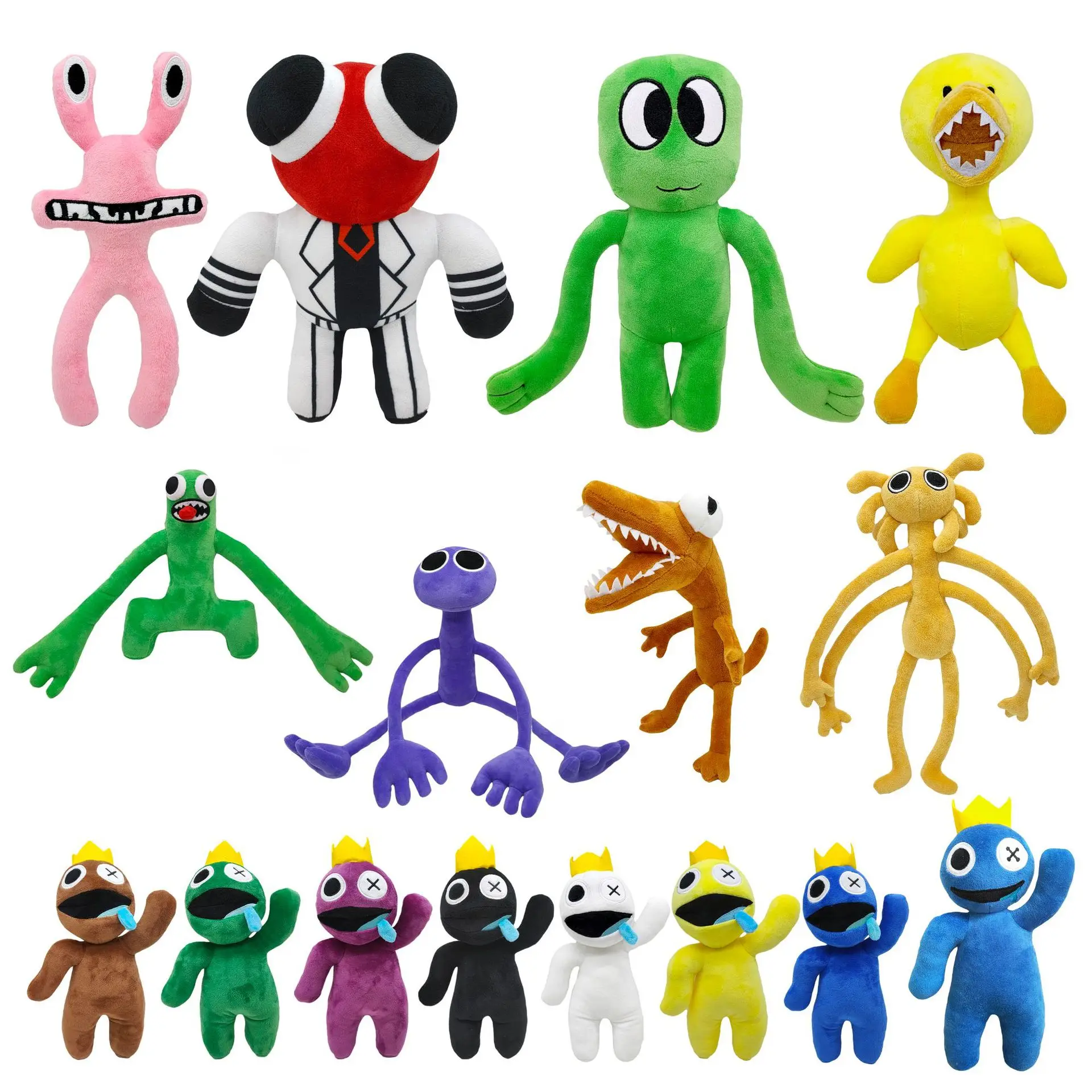 Atacado 24un Boneco Pelucia Roblox Rainbow Friends - Babão