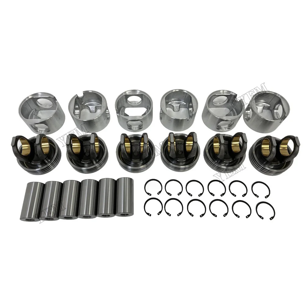 C9 Piston With Pin Circlip Compatible for Caterpillar OEM Engine Parts